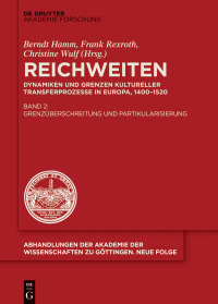 Cover image: Grenzüberschreitung und Partikularisierung 1st edition 9783110740370
