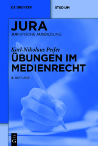 Imagen de portada: Übungen im Medienrecht 1st edition 9783110741216