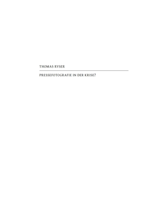 Cover image: Pressefotografie in der Krise? 1st edition 9783110739299