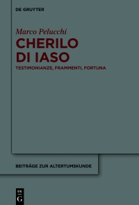 Cover image: Cherilo di Iaso 1st edition 9783110746600