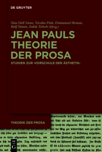 Omslagafbeelding: Jean Pauls Theorie der Prosa 1st edition 9783110746846