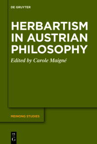Imagen de portada: Herbartism in Austrian Philosophy 1st edition 9783110747294