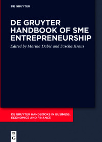Cover image: De Gruyter Handbook of SME Entrepreneurship 1st edition 9783110747522