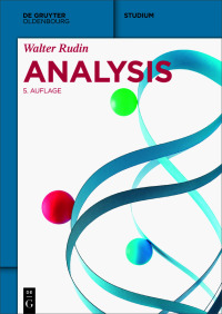 Cover image: Analysis 5th edition 9783110750423