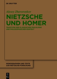 Cover image: Nietzsche und Homer 1st edition 9783110751291