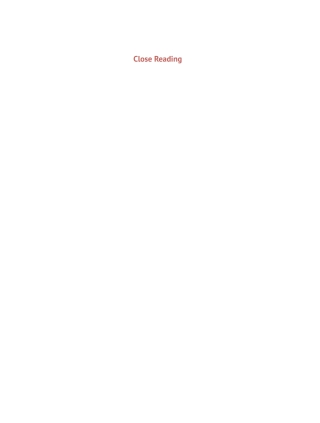 Cover image: Close Reading 1st edition 9783110710939