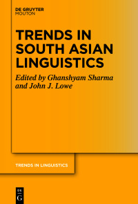 Imagen de portada: Trends in South Asian Linguistics 1st edition 9783110752939