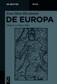 Cover image: Enea Silvio Piccolomini: De Europa 1st edition 9783110753844