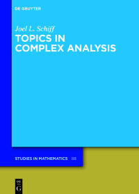 Imagen de portada: Topics in Complex Analysis 1st edition 9783110757699