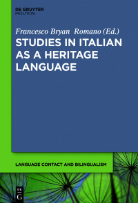 Cover image: Studies in Italian as a Heritage Language 1st edition 9783110759518