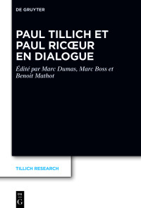 Cover image: Paul Tillich et Paul Ricœur en dialogue 1st edition 9783110757736