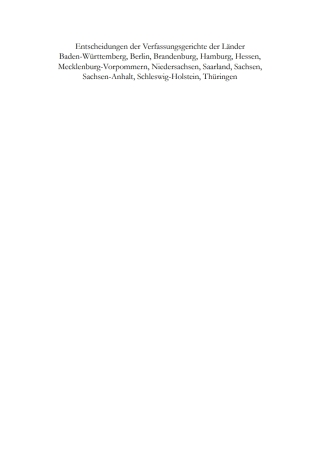 Imagen de portada: Baden-Württemberg, Berlin, Brandenburg, Hamburg, Hessen, Mecklenburg-Vorpommern, Niedersachsen, Saarland, Sachsen, Sachsen-Anhalt, Schleswig-Holstein, Thüringen 1st edition 9783110761474
