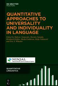 Immagine di copertina: Quantitative Approaches to Universality and Individuality in Language 1st edition 9783110628081