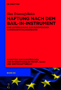 Imagen de portada: Haftung nach dem Bail-in-Instrument 1st edition 9783110759693