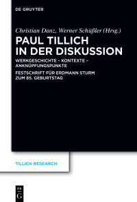 Cover image: Paul Tillich in der Diskussion 1st edition 9783110765946
