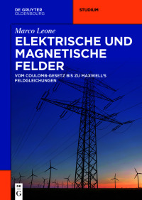 Imagen de portada: Elektrische und magnetische Felder 1st edition 9783110768152