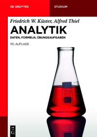 Imagen de portada: Analytik 110th edition 9783110769128