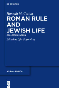 Omslagafbeelding: Roman Rule and Jewish Life 1st edition 9783110191448