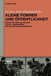 Cover image: Kleine Formen und Öffentlichkeit 1st edition 9783110770889