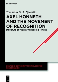 Cover image: Axel Honneth and the Movement of Recognition 1st edition 9783110772074