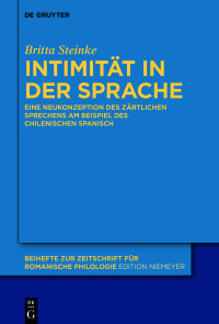 Imagen de portada: Intimität in der Sprache 1st edition 9783110772647