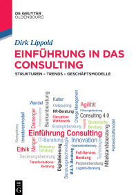 Cover image: Einführung in das Consulting 1st edition 9783110773996