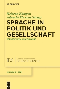 Cover image: Sprache in Politik und Gesellschaft 1st edition 9783110774252