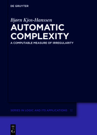 Titelbild: Automatic Complexity 1st edition 9783110774818