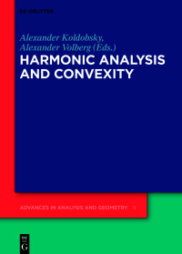 Cover image: Harmonic Analysis and Convexity 1st edition 9783110775372