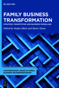 Cover image: Family Business Transformation 1st edition 9783110775471