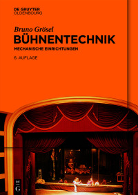 Cover image: Bühnentechnik 6th edition 9783110775860
