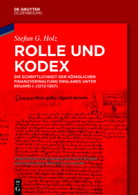 Imagen de portada: Rolle und Kodex 1st edition 9783110776027