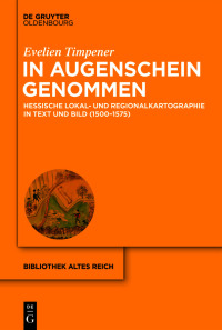 Cover image: In Augenschein genommen 1st edition 9783110777550