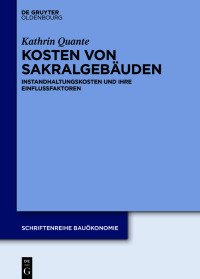 Imagen de portada: Kosten von Sakralgebäuden 1st edition 9783110778120