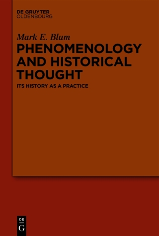 Imagen de portada: Phenomenology and Historical Thought 1st edition 9783110768978
