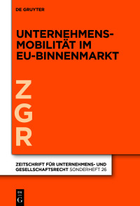 Immagine di copertina: Unternehmensmobilität im EU-Binnenmarkt 1st edition 9783110780802