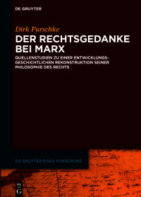 Cover image: Der Rechtsgedanke bei Marx 1st edition 9783110783063
