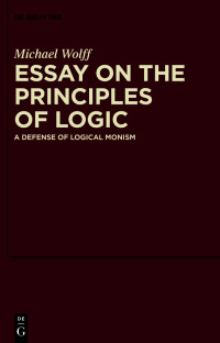 Cover image: Essay on the Principles of Logic 1st edition 9783110784862