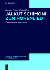 صورة الغلاف: Jalkut Schimoni zum Hohenlied 1st edition 9783110787559