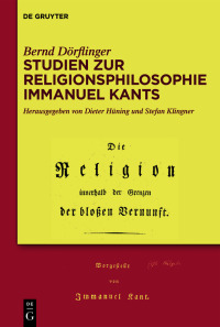 Cover image: Studien zur Religionsphilosophie Immanuel Kants 1st edition 9783110788013