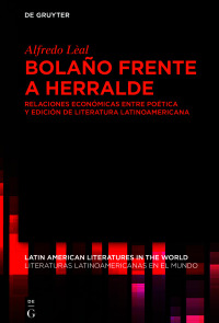 Immagine di copertina: Bolaño frente a Herralde 1st edition 9783110790030