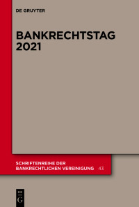 Cover image: Bankrechtstag 2021 1st edition 9783110790092
