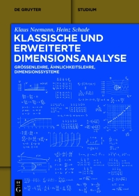 Imagen de portada: Klassische und erweiterte Dimensionsanalyse 1st edition 9783110795684