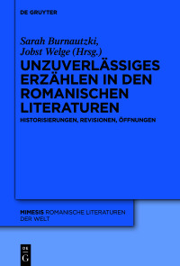 Cover image: Unzuverlässiges Erzählen in den romanischen Literaturen 1st edition 9783110799576