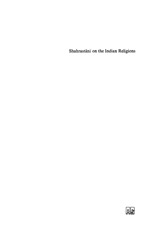 Imagen de portada: Shahrastani on the Indian Religions 1st edition 9789027976819