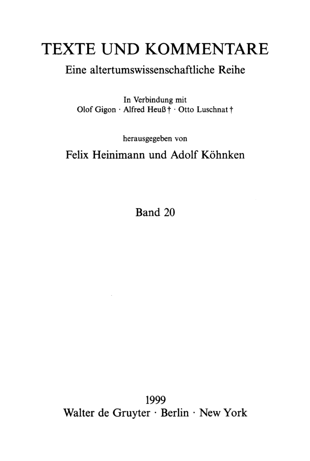 Lykophrons ‘Odyssee’ Alexandra 648-819 1st Edition