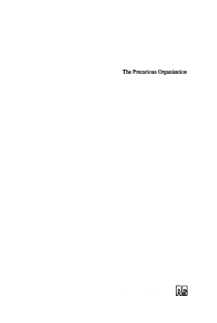 表紙画像: The Precarious Organisation 1st edition 9789027976529