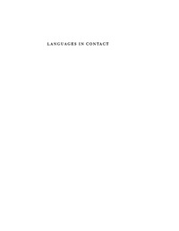 Cover image: Languages in Contact 1st edition 9789027926890