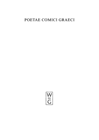 Imagen de portada: Menander 1st edition 9783110158250