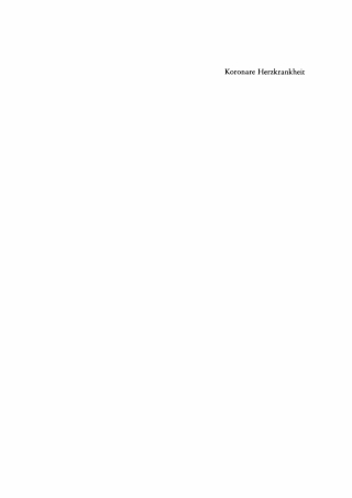 Imagen de portada: Koronare Herzkrankheit 1st edition 9783110161533